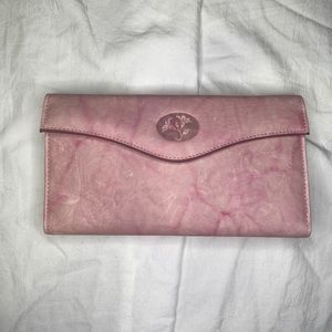 Buxton Pink Cowhide Wallet New